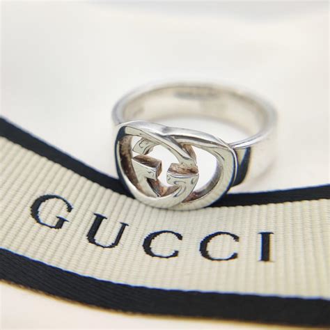 39％割引グレイ系【日本産】 美品 Gucci グッチ ダブルg シルバーリング 指輪 925 20号 リング アクセサリーグレイ系 Ota