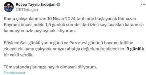 BAYRAM TATİLİ NE ZAMAN KAÇ GÜN KALDI 2024 Ramazan Bayram tatil