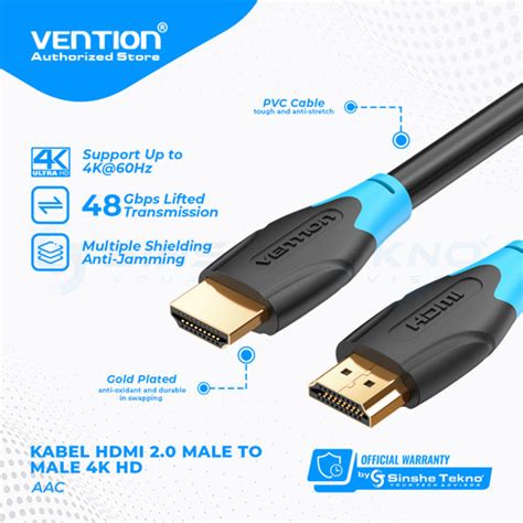 Promo Vention Aacbg M Kabel Hdmi D V K Uhd High Speed Quality