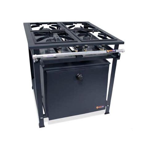 Fogão Industrial P5 4 Bocas Alta Pressão Forno 90L MetalFour