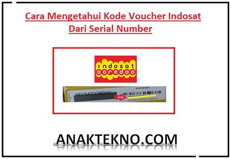 Cara Mengetahui Kode Voucher Indosat Dari Serial Number