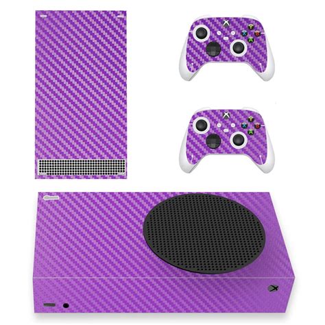 Purple Carbon Skin Sticker Decal For Xbox Series S - ConsoleSkins.co