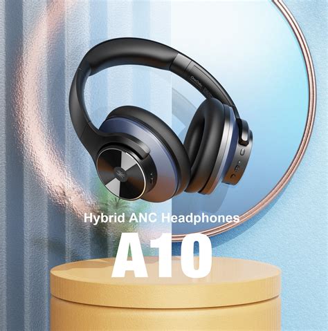 OneOdio A10 Hybrid Active Noise Cancelling Headphones (Silver Upgraded