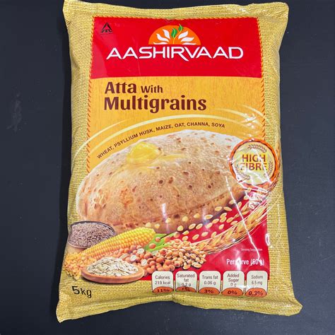 Aashirvaad Multigrain Atta Flour Mix Mehrkorn Weizenmehl 5kg