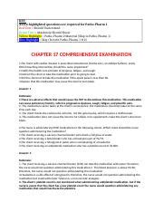 Ch Comprehensive Exam May Docx Key All Un Highlighted