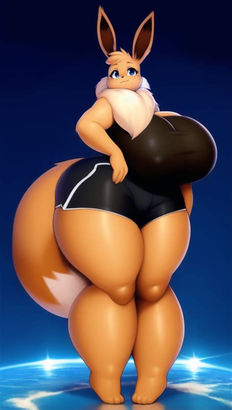 Rule 34 Ai Generated Anthro Big Breasts Crushed Eevee Giant Huge Breasts Legs Long Legs