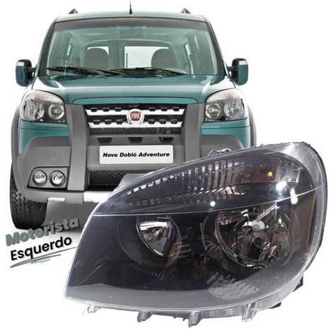 Farol Esquerdo Fiat Doblo Adventure 2010 2011 2012 2013 2014 2015 2016