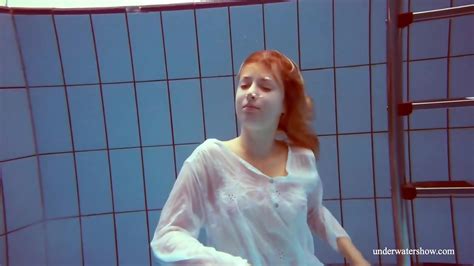 Hot Babe Melisa Darkova Dressed Underwater