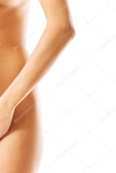 Shy Nude Woman Covering Her Intimate Places Stock Photo Piotr Marcinski