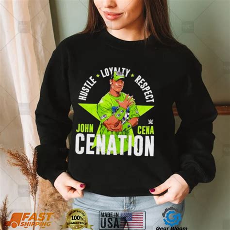 John cena hustle loyalty respect cenation shirt - Gearbloom