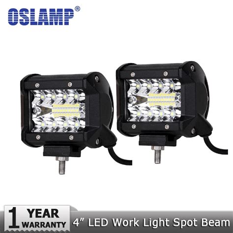 Oslamp Inch Led Work Light V V Spot Flood Combo Beam Led