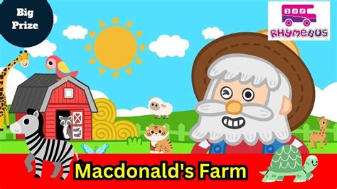 Old Macdonald Had A Farm Most Beloved Nursery Rhyme Rhymebus YouTube