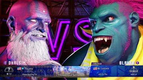 Street Fighter Dhalsim Vs Blanka Youtube