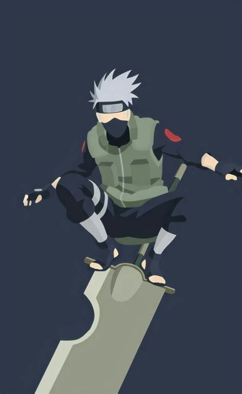 Kakashi Hatake Minimalist Картинки покемона Анимационные зарисовки