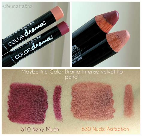 At Brunette Briz Maybelline Color Drama Intense Velvet Lip Pencil
