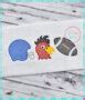 Sketch Stitch Gamecock Football Embroidery Creative Appliques