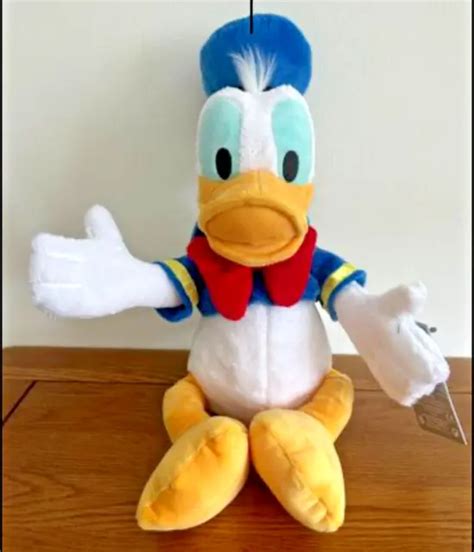 Disney S Donald Duck Soft Toy Plush Disneyland Paris Beanie Cute Cuddly