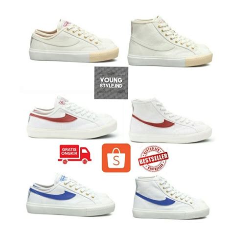 Jual Sepatu Compass Gazelle White Red White Blue Cream High Low