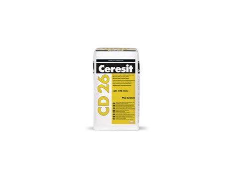 CERESIT CD 26 opravná malta pro opravy betonu od 30-100 mm bal. 25 kg ...