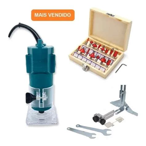 Kit Tupia Laminadora Mm W Jogo De Fresas Tupia Pe As Em