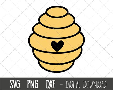 Beehive Clipart Beehive Svg Vector Bee Svg Eps Honey Svg Beehive Files ...