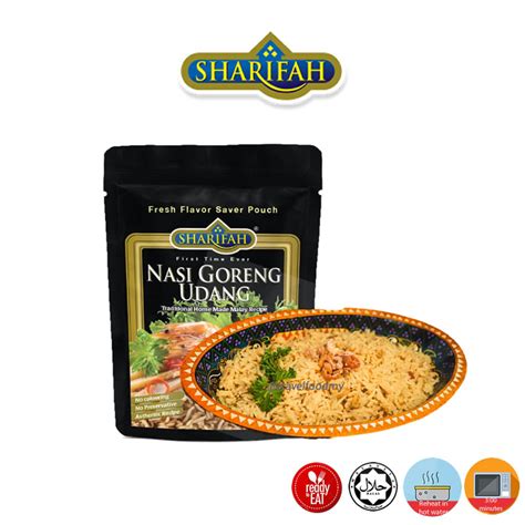 SharifahFood Nasi Goreng Udang Shrimp Fried Rice 250g - TravelFood.My