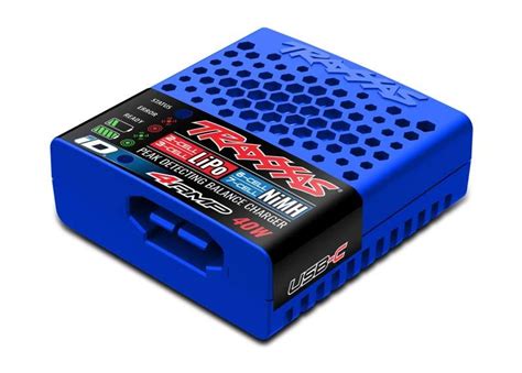 Traxxas 2985 USB C 4A Lader 40W NiMH LIPO TRAXXAS Mit ID Akkuerkennung