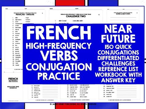 FRENCH HIGH FREQUENCY VERBS CONJUGATION MINI BUNDLE 2 Teaching Resources