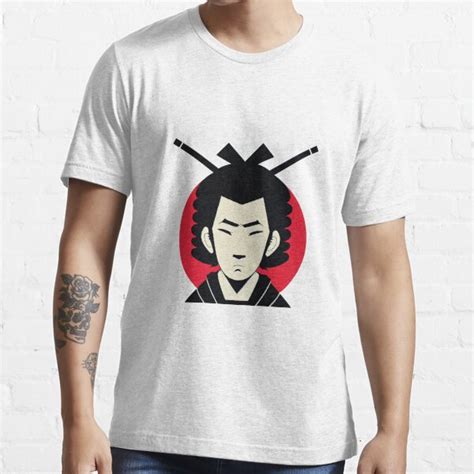 Funny Samurai Warior Design Inspired By Anime Cartoon Style T Shirt