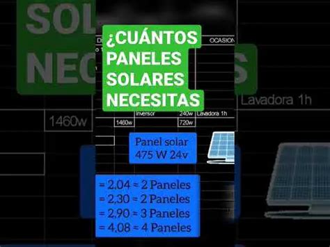 Calcula La Cantidad De Placas Solares Necesarias Para Lograr La