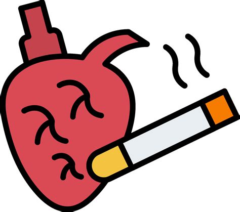 Smoking Line Filled Icon Vector Art At Vecteezy