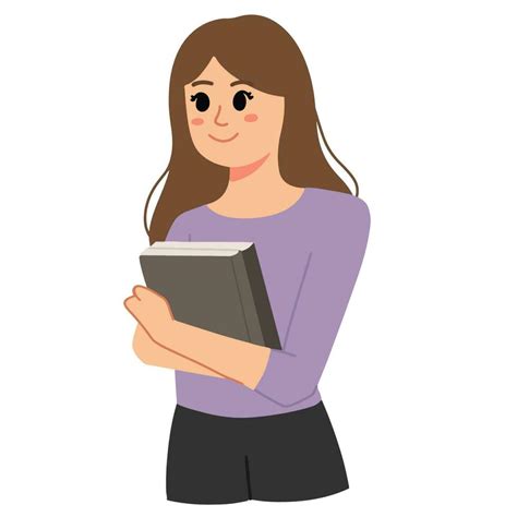 Woman College Student Bring Books Studying Illustration 23168969 Vector