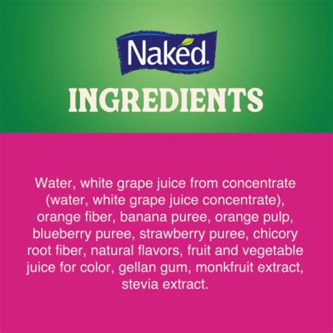 Naked Juice Lower Sugar Berrylicious Flavored Smoothie Blend Fl Oz Kroger