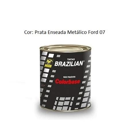 Tinta automotiva poliéster 900ml Prata Enseada Ford 07 em Promoção