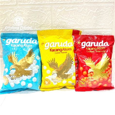 Jual Garuda Kacang Atom Garuda Rasa Original Pedas Manis Gurih Kemasan