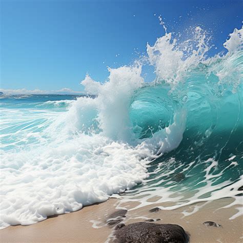 Tranquilas Olas Del Océano Yoga De La Serenidad Junto A La Costa