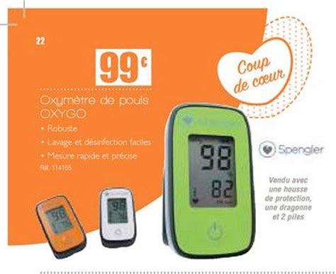 Promo Oxymètre De Pouls Oxygo chez Bastide iCatalogue fr