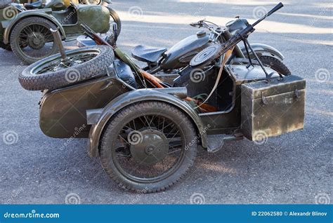 Old Military Motorcycle Stock Photo Image Of Drive Powerful 22062580