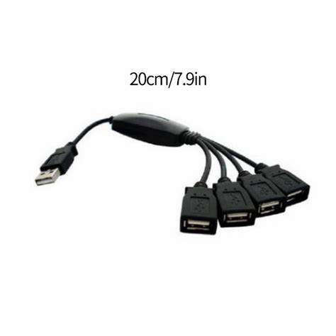 Xinduolei 4 Port High Speed Usb 2 0 Splitter Unpowered Usb Hub 110v To 220v Adapter Three Prong