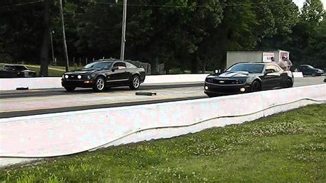 Ford Mustang GT Vs Chevy Camaro Pull Up Or Shut Up 2014 YouTube