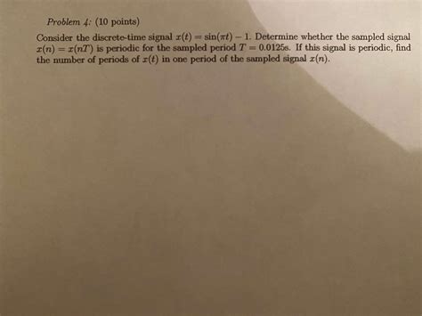 Solved Problem Points Consider The Discrete Time Chegg