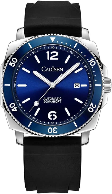 Cadisen Automatik Uhr Herren Saphirglas M Wasserdicht Armbanduhr