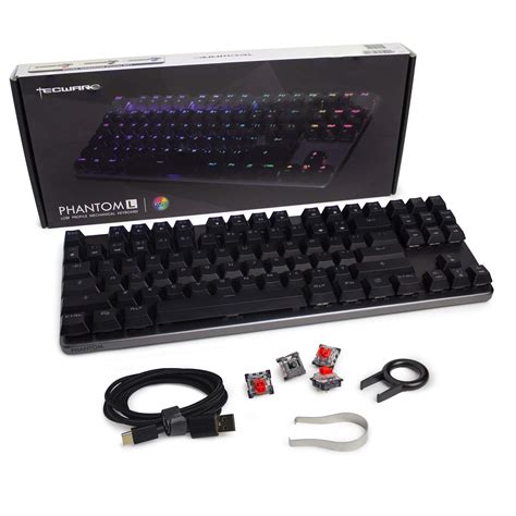 Buy Tecware Phantom L, Low Profile Mechanical Keyboard, RGB LED, Outemu ...
