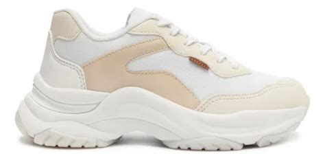 T Nis Anacapri Chunky Branco Detalhe Nude Original Parcelamento Sem Juros