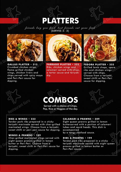 Menu At Cappello Umhlanga Restaurant Durban Shop R 34