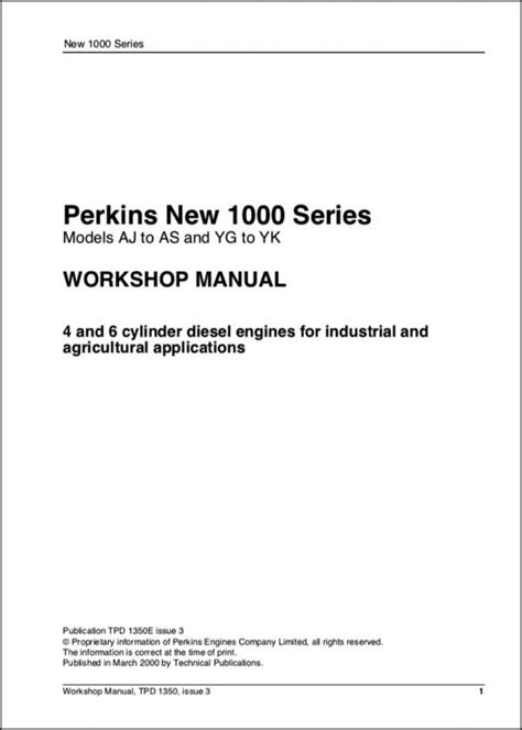 Perkins Diesel Engine Manuals – MARINE DIESEL BASICS