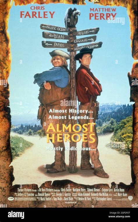 Almost Heroes Us Poster Art From Left Chris Farley Matthew Perry