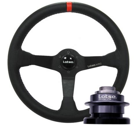 Volante Esportivo Lotse Wrc Couro Cubo Saque Rápido Vw Gol