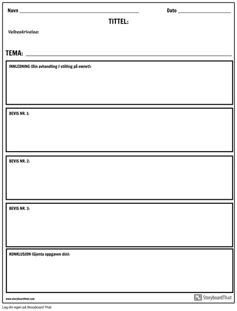 Oppdeling Av Oppgaven Storyboard Av No Examples