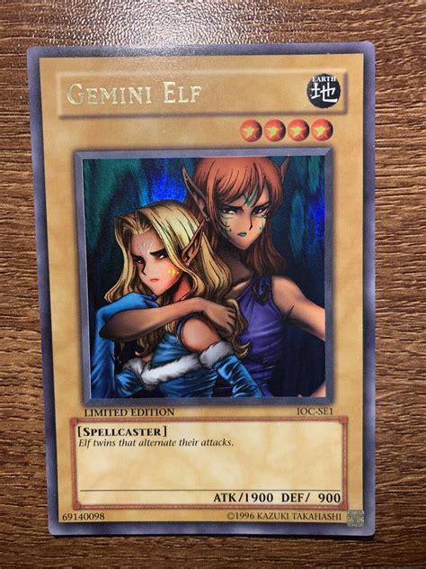 Yugioh Gemini Elf Ultra Rare Limited Edition Ioc Se Card Values Mavin